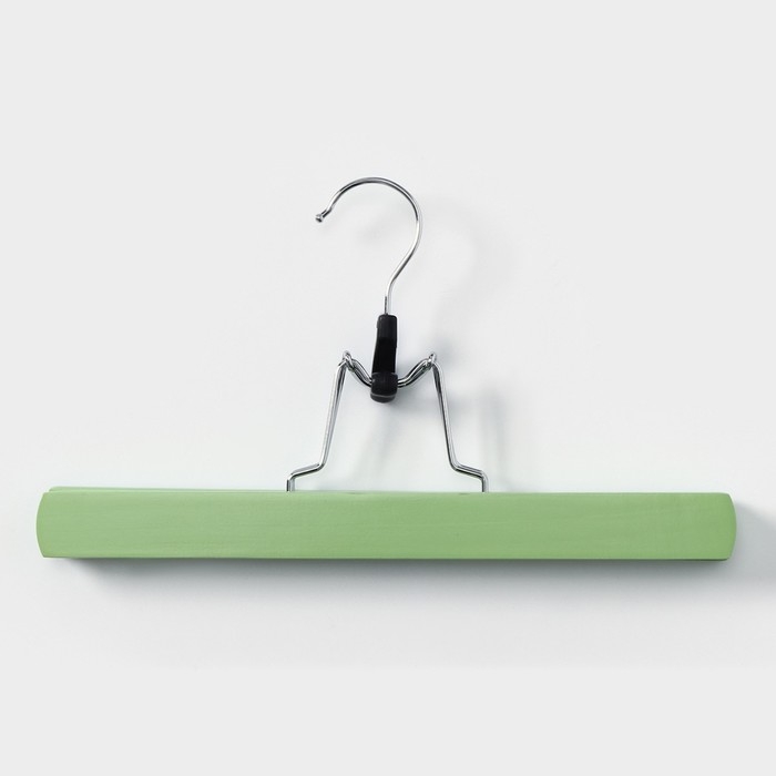 Вешалки для брюк и юбок LaDо́m Brillant, 30&times;17&times;2,4 см, 2 шт, деревянные, цвет фисташковый