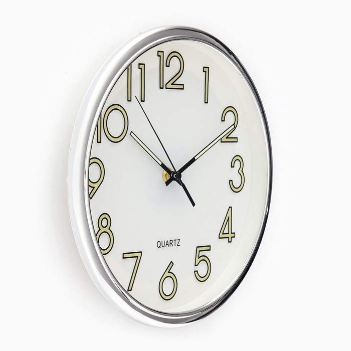 Часы настенные интерьерные "Илони", d-28 см, флуоресцентные