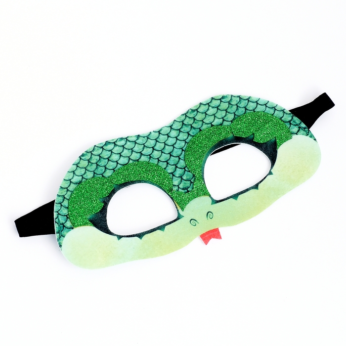 Карнавальный костюм Карнавальный костюм "Сверкающая змейка" платье рост 104-110 см, перчатки, маска