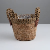 Набор корзин из 3 шт, D20xH16 BD15, D16xH14 BD11, D12xH11 BD9 см, рогоз Набор корзин из 3 шт, D20xH16 BD15, D16xH14 BD11, D12xH11 BD9 см, рогоз