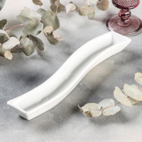 Блюдо фарфоровое для оливок Magistro &laquo;Бланш&raquo;, 29,5&times;6 см, цвет белый