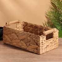 Корзина плетеная 35x20x15 см, водный гиацинт