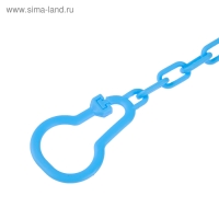 Держатель для соски - пустышки &laquo;Счастливый малыш&raquo;, на цепочке, цвет синий