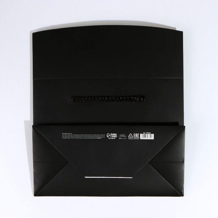 Пакет&mdash;коробка &laquo;Чёрный&raquo;, 28&times;20&times;13 см