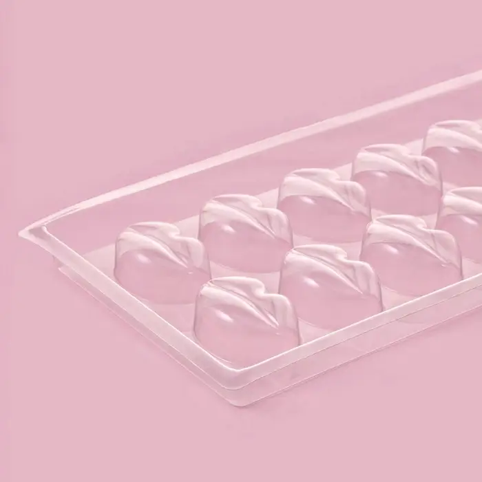 Форма для шоколада и конфет &laquo;Поцелуй&raquo;, 12 ячеек, 22&times;11 см, прозрачная