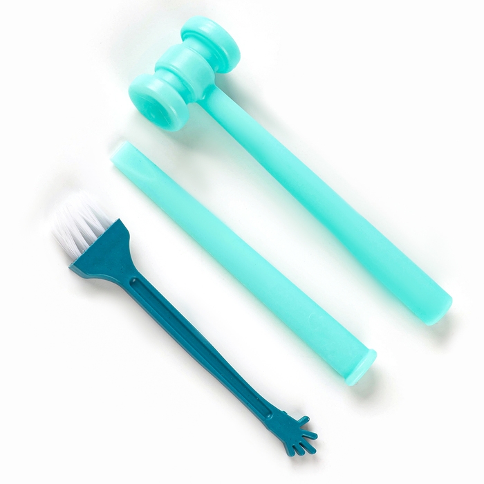 Набор для раскопок &laquo;Диномир&raquo;, гипсовое яйцо, инструменты, 5+