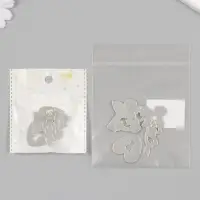 Декор для творчества пластик зеркальный "Любовь" набор 6 шт