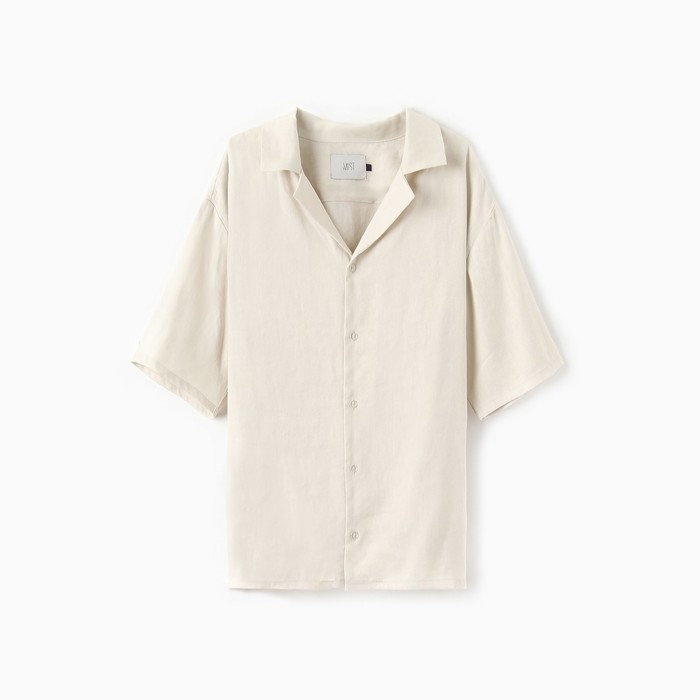 Рубашка мужская с коротким рукавом MIST р.48, молочный