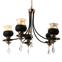 Люстра "Лира" 5хЕ27 40Вт черный 60х60х85 см BayerLux Люстра "Лира" 5хЕ27 40Вт черный 60х60х85 см BayerLux