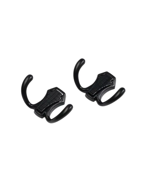 Крючок мебельный CAPPIO HIDDEN, двухрожковый, черный, 2 шт.