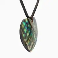 Кулон "Сердце" ракушка абалон 25 см