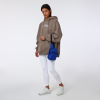 Сумка-слинг на молнии TEXTURA, наружный карман, цвет синий Сумка-слинг на молнии TEXTURA, наружный карман, цвет синий