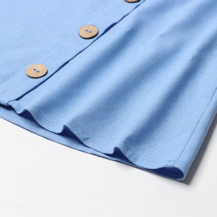 Костюм женский (юбка и топ) MIST Summer time, голубой, р. 46 Костюм женский (юбка и топ) MIST Summer time, голубой, р. 46