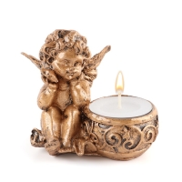 Подсвечник "Ангелок", d-2.5 см, на одну свечу, 7 х 11 х 9 см