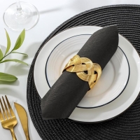 Кольцо для салфетки «Лира», 5×4,5×3,5 см, цвет золотой Кольцо для салфетки «Лира», 5×4,5×3,5 см, цвет золотой