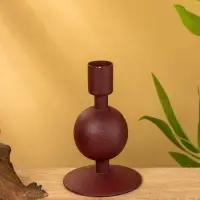 Подсвечник на 1 свечу "Сливовый" с 1 сферой 7,5х7,5х11,5 см