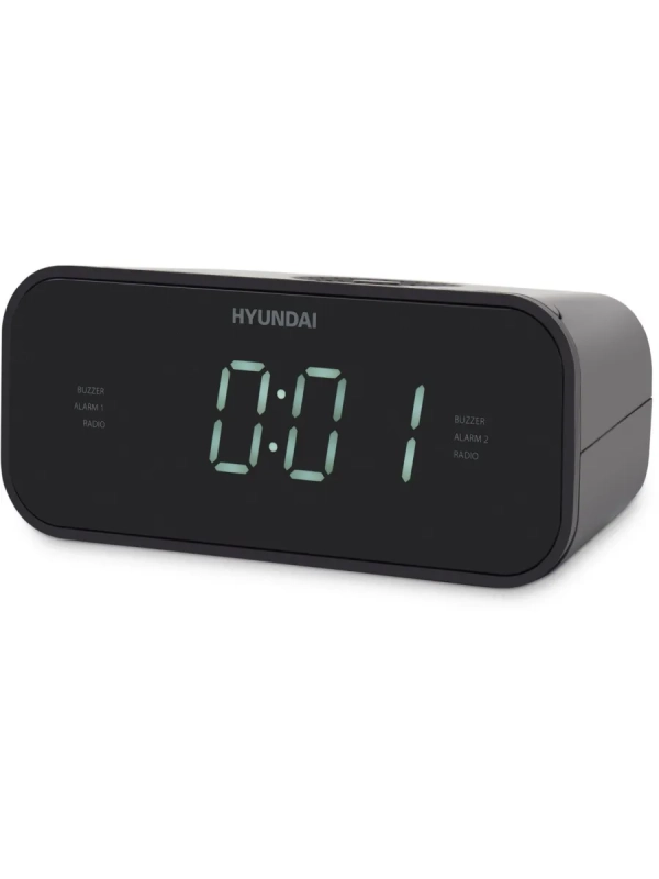 Радиобудильник H-RCL221 черный LCD подсв белая часы цифровые