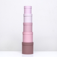 Набор круглых коробок 5 в 1, "Тепло" 20х20-14х14 Набор круглых коробок 5 в 1, "Тепло" 20х20-14х14