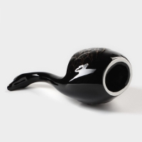 Подставка для столовых приборов &laquo;Лебедь&raquo;, 5 предметов: подставка 9&times;6,5&times;16,5 см, 2 ложки, 2 вилки, цвет чёрный