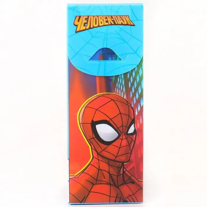 Пенал-футляр пластиковый, 75&times;195&times;25 мм, сборный, &laquo;Человек-паук&raquo;