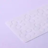 Форма для шоколада &laquo;Цветочки&raquo;, силикон, 8 ячеек, 21&times;11&times;0.3 см, прозрачная