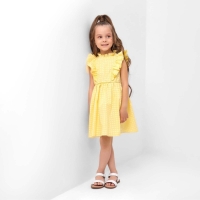 Платье детское с крылышками KAFTAN, размер 34 (122-128 см), цвет жёлтый Платье детское с крылышками KAFTAN, размер 34 (122-128 см), цвет жёлтый