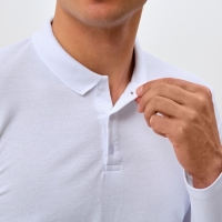 Футболка с дл. рукавом мужская MINAKU цвет белый, р-р 52