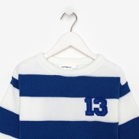 Джемпер детский KAFTAN, цвет белый/синий, р.32 (110-116 см) Джемпер детский KAFTAN, цвет белый/синий, р.32 (110-116 см)