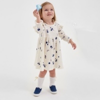 Платье и повязка Крошка Я Blueberry  р. 68-74, молочный