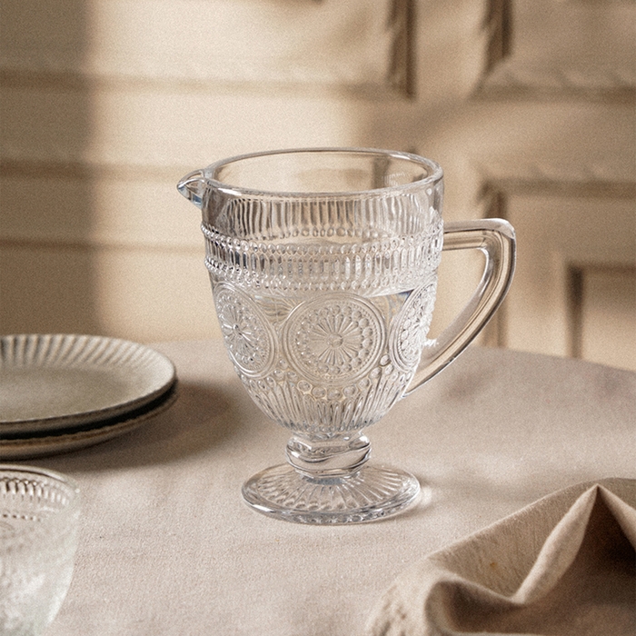 Кувшин для воды стеклянный SL Home &laquo;Ларго&raquo;, 1,1 л, 14&times;20 см, цвет прозрачный