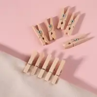 Прищепки для шитья, 3&times;0.5&times;0.3 см, 10 шт., бежевые