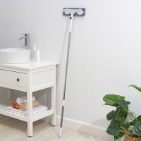 Окномойка бабочка Raccoon, стальная телескопическая ручка, микрофибра, поворот на 180&deg;, 27&times;7&times;114(137) см