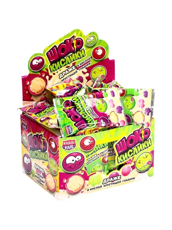 Драже в кислой хрустящей глазури &laquo;ШокоКислики&raquo;, 10 г