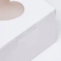 Коробка сборная, белая, 10&times;10&times;6.5 см