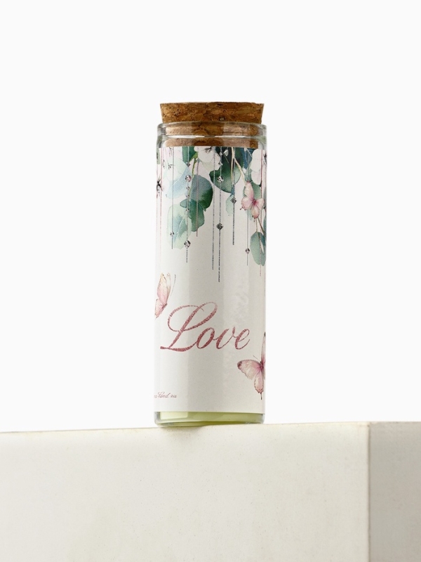 Свеча в колбе "Love" 8 х 3 см