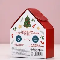 Чистое счастье соль для ванны с сухой пеной "С Новым Годом", имбирный пряник, 300 гр