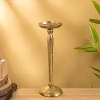 Подсвечник "Звездная пыль" алюминий 9,5х9,5х29,5 см