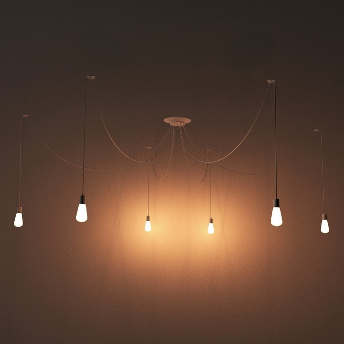 Светильник "Паук" 6x40Вт E27 белый BayerLux