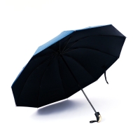 Зонт механический &laquo;Однотон&raquo;, эпонж, 4 сложения, 10 спиц, R = 56/63 см, D = 126 см, цвет МИКС