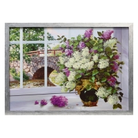 Картина "Букет на подоконнике" 56*76 см Картина "Букет на подоконнике" 56*76 см