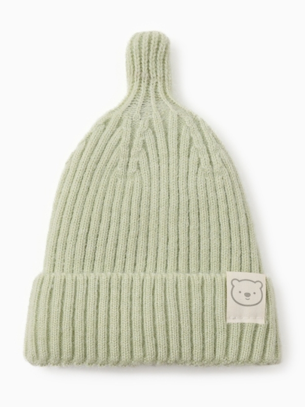 Шапка Крошка Я, р. 46-48см, 1-2 года, хаки