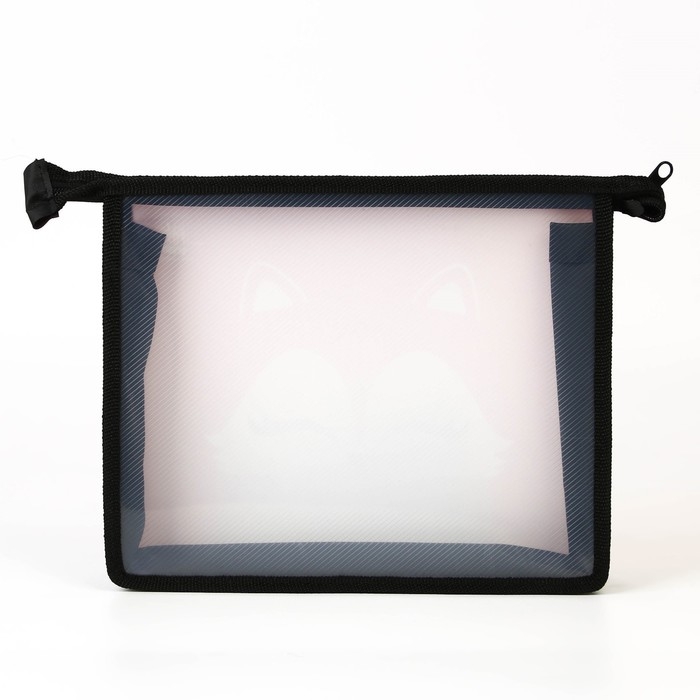 Папка для тетрадей А5 на молнии сверху пластик ПМ-А5-29 &laquo;Лиса&raquo;