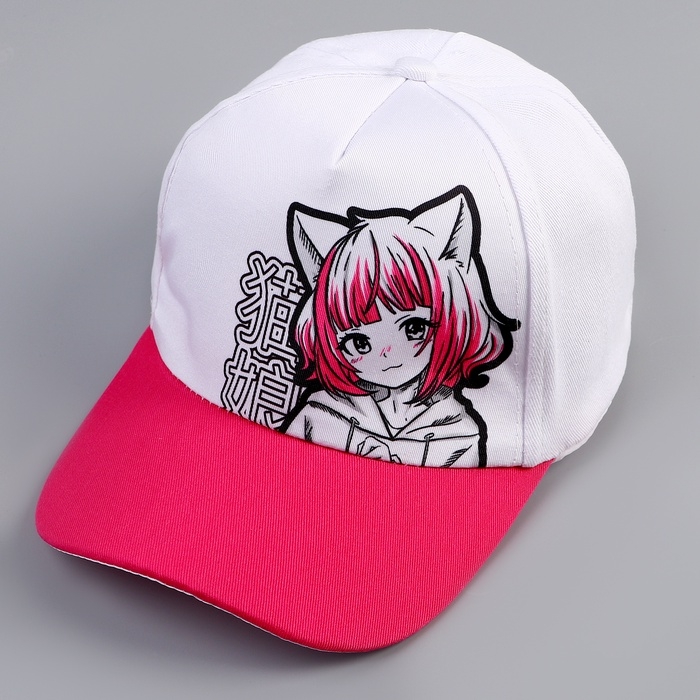 Кепка детская для девочки &laquo;Девочка&raquo;, аниме, р-р 52-54, 5-7 лет