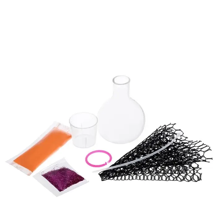 Набор для опытов "Мялка в сетке с блестками", желтый, пакет