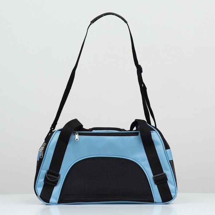 Сумка-переноска сетчатая, 48 х 25 х 29 см, голубая