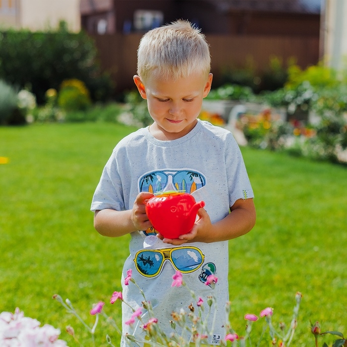 Лейка детская, 0.55 л, без рассеивателя, &laquo;Клубника&raquo;