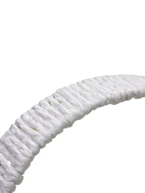 Набор корзин 3 шт пластик 25х17х11 22х14х9 19х10х7 см ручка h=10 см белый овал