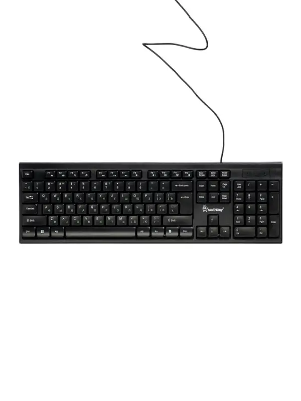 Комплект клавиатура и мышь Smartbuy ONE SBC-114282-K, проводной,мембранная,2400dpi, черный