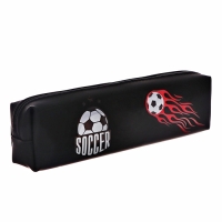 Пенал школьный на молнии Футбол Чёрн Пенал школьный на молнии Футбол Чёрн