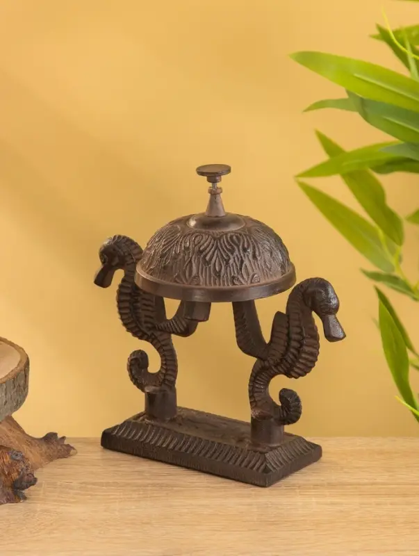 Звонок настольный "Морские коньки" 17х9х16 см